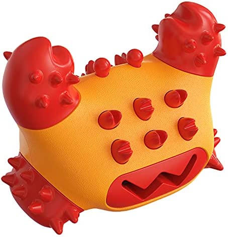 Juguetes molares para perros de alta resistencia al desgaste, limpieza dental, juguetes interactivos multifuncionales para la fuga de alimentos