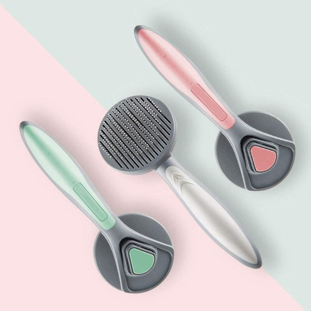 Dog Cat Self Cleaning Pet Grooming Brush