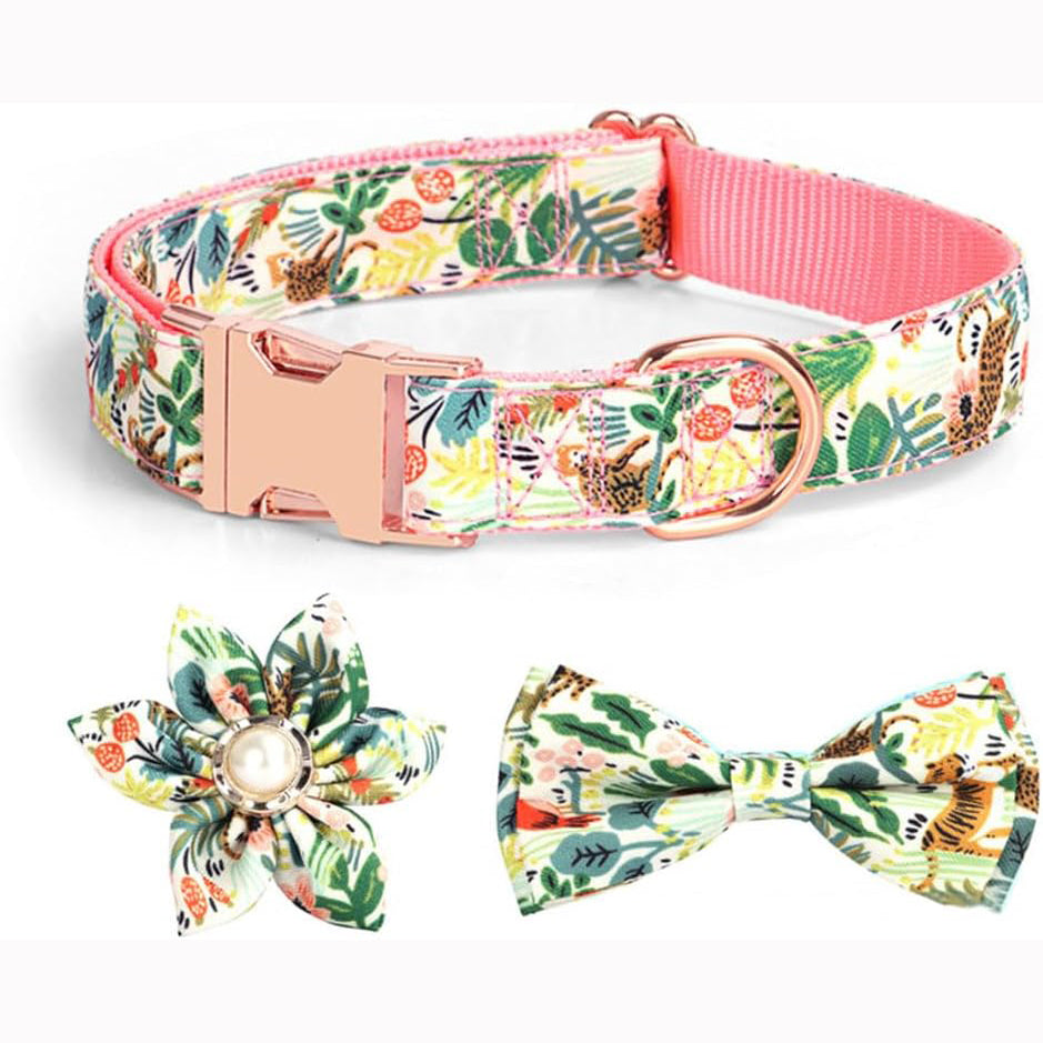 Floral Print Collar Set