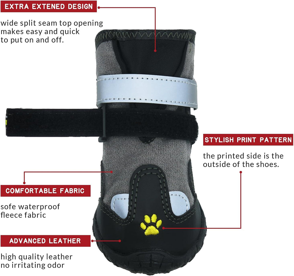 Zapatos antideslizantes y transpirables para perros
