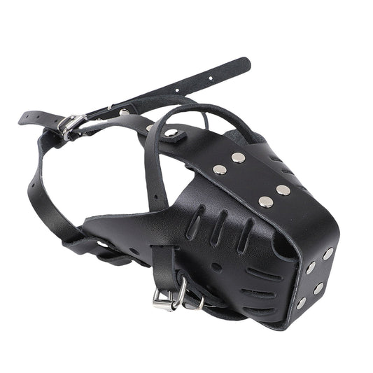 Leather Dog Muzzle for Large Dogs