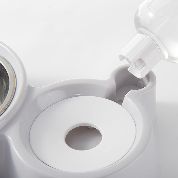Pet Food & Automatic Water Bowl Set
