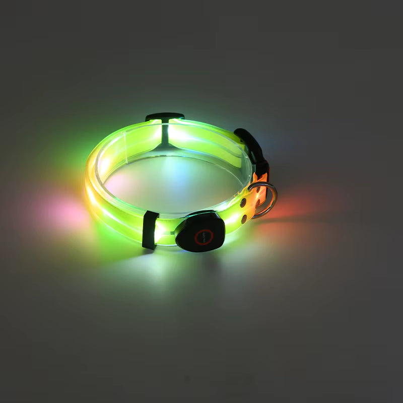 LED Light-Up Dog Leash and Collar – Rechargeable Safety Leash for Night Walks