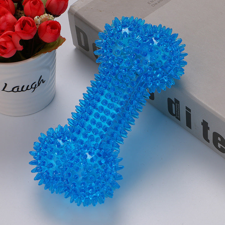 Spike Silicone Bone-Shaped Dog Toy