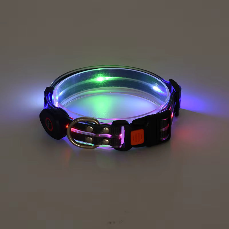 LED Light-Up Dog Leash and Collar – Rechargeable Safety Leash for Night Walks