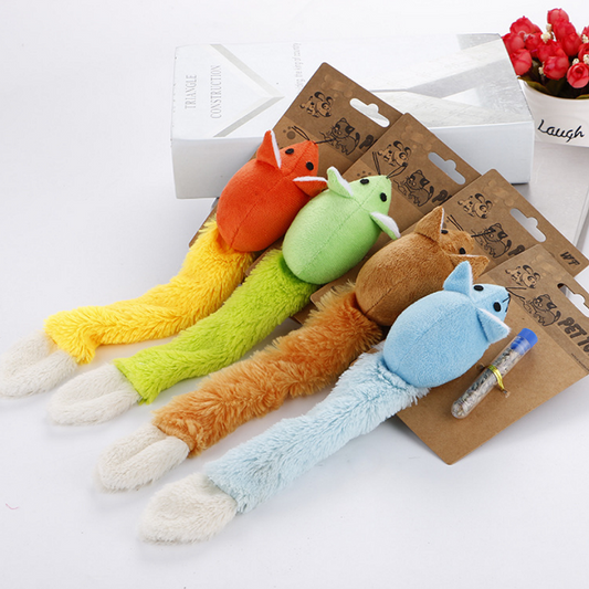 Long Tail Mouse Cat Toy with Catnip