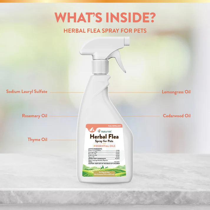 Herbal Flea Spray - For Dogs and Cats…