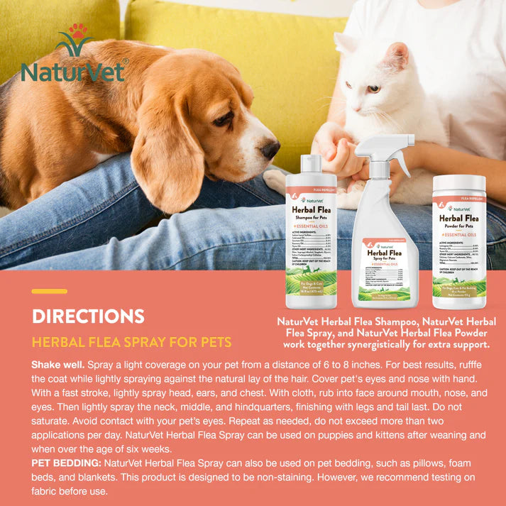 Herbal Flea Spray - For Dogs and Cats…