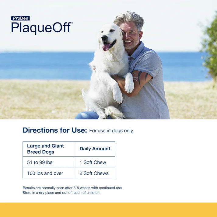 ProDen PlaqueOff® Chew Suave para Perros de Razas Grandes y Gigantes