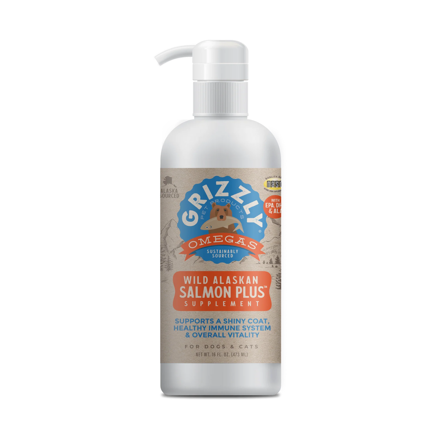 Salmon Oil Food Supplement for Dogs & Cats