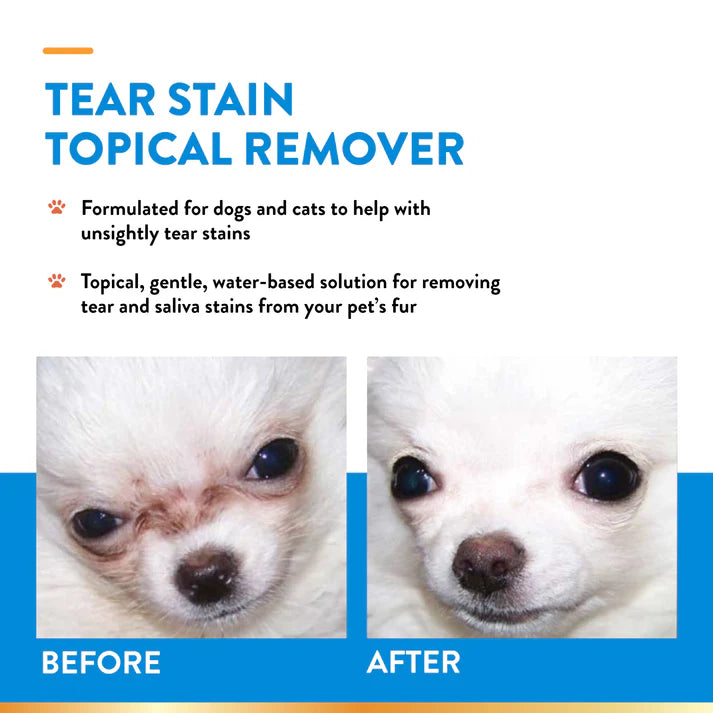 Removedor Tópico de Manchas de Lágrimas - Para Perros y Gatos