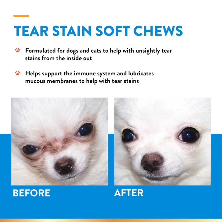 Masticables blandos - Suplemento para manchas de lágrimas - Para perros y gatos