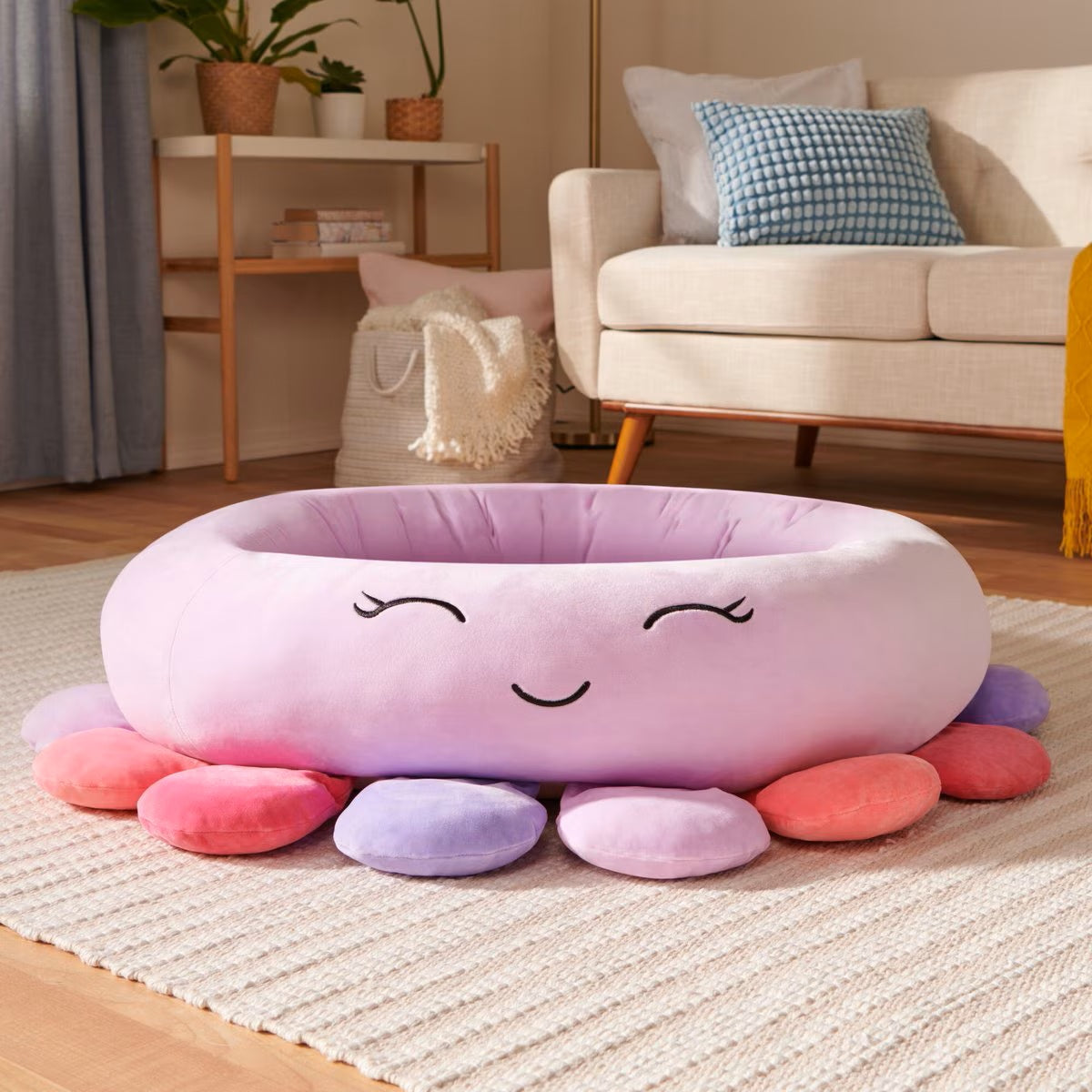 Squishmallows Beula the Octopus Cat & Dog Bed