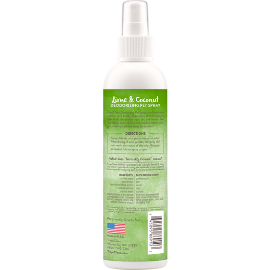TropiClean Lime and Coconut Deodorizing Spray for Pets