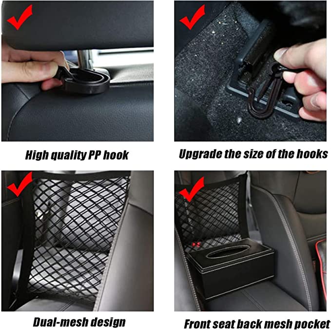 Barrera de red para perros para coche