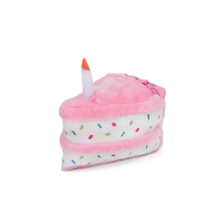 Cute Birthday Themed Squeaky Dog Plush Toy