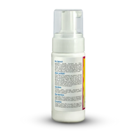 Earthbath Hypoallergenic Grooming Foam For Cats Fragrance-Free 4 oz.